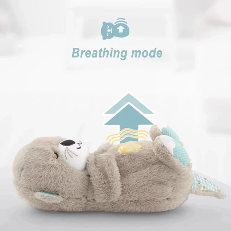 Breathing Soothing Plush Otter